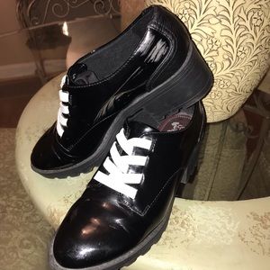 Circus by Sam Edelman Blk Patton Like Chunky Heel